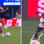 NA BRONCA! Vitória reclama da arbitragem após três lances de possíveis expulsões do Flamengo; assista