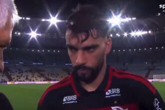 Se confundiu? Repórter da Globo ‘agradece’ jogador do Flamengo após vitória no clássico contra o Fluminense