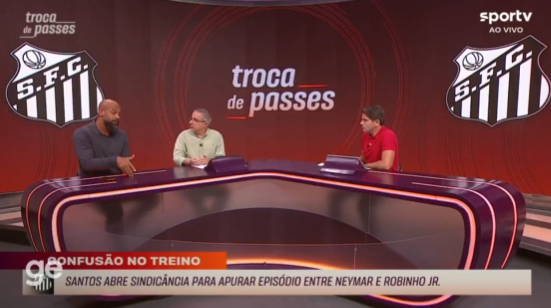 Comentarista da Rede Globo condena suposta agressão de Neymar, mas cobra Robinho Jr.: “Tem que ser homem”