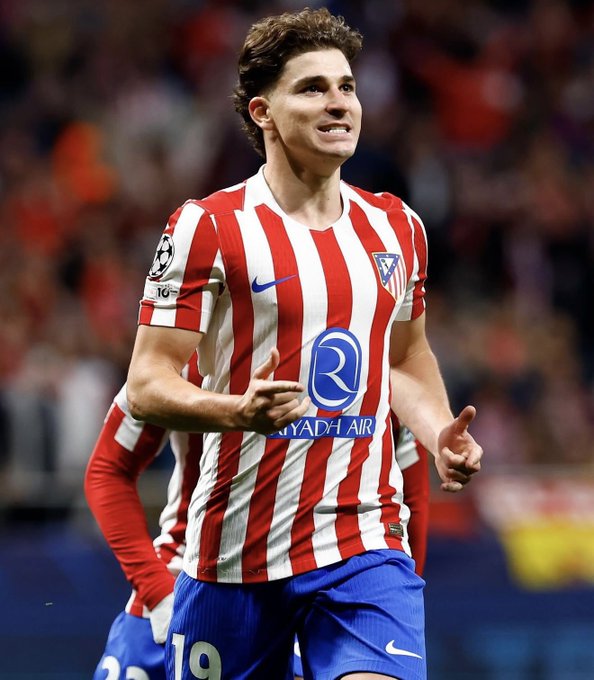 Atlético de Madrid recusa proposta de R$ 899 milhões do Real Madrid por Julián Álvarez