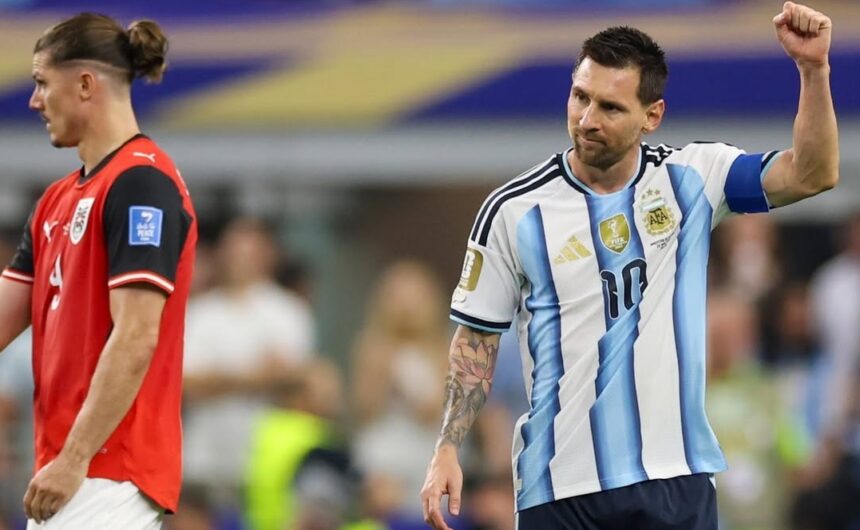 Messi faz mais dois gols, se isola na artilharia histórica da Copa do Mundo e encaminha classificação da Argentina com vitória diante da Áustria