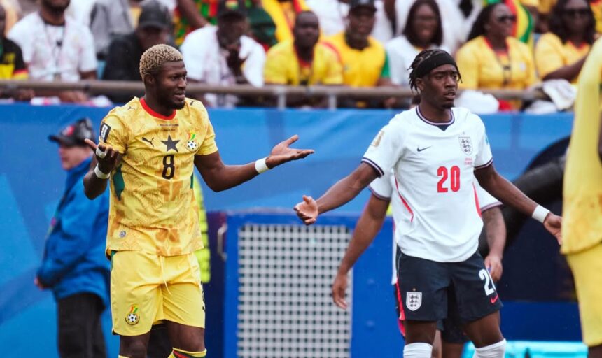 Gana segura Inglaterra e consegue ponto importante na Copa do Mundo