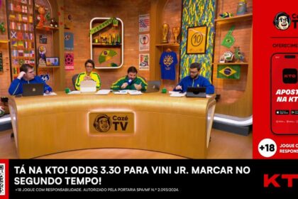 Ministério da Justiça investiga CazéTV por anúncio de bets durante a Copa do Mundo; entenda