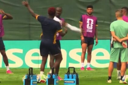 Jogadores de seleção brigam em treino antes de confronto pela Copa do Mundo