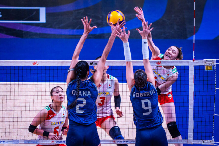 Semifinalistas! Brasil bate Japão e avança para as semifinais da VNL Feminina
