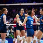 Classificada, seleção brasileira é derrotada pelos Estados Unidos na VNL feminina