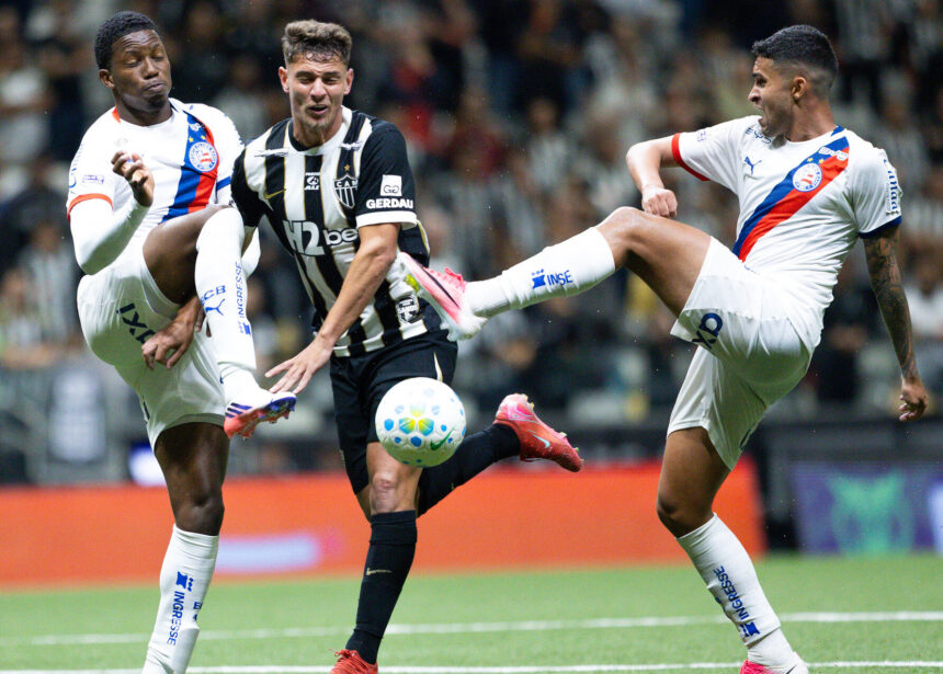 Com chance perdida no fim, Bahia fica no empate com o Atlético Mineiro fora de casa