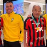 Jair Ventura avalia como é ser filho de Jairzinho e promete levar o pai à partida do Vitória: “Vou trazer em jogo grande”