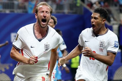 Kane marca dois e classifica Inglaterra para as oitavas da Copa do Mundo com virada sobre RD Congo