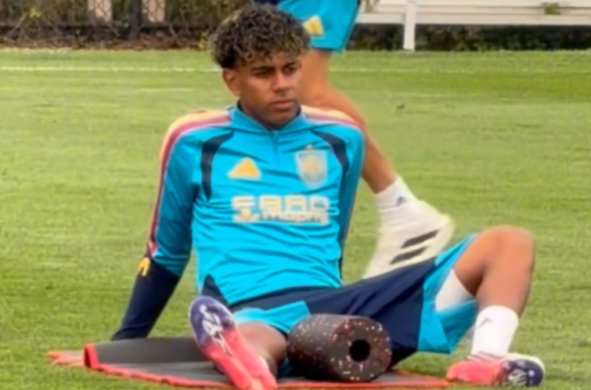 Lamine Yamal é poupado de primeiro treino da Espanha após classificação para a final da Copa do Mundo