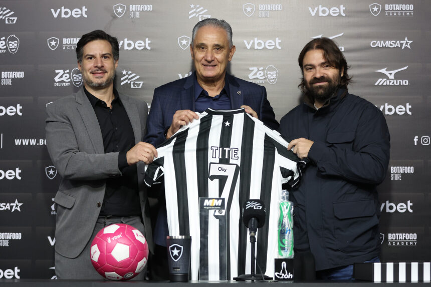 Tite é apresentado como novo treinador do Botafogo