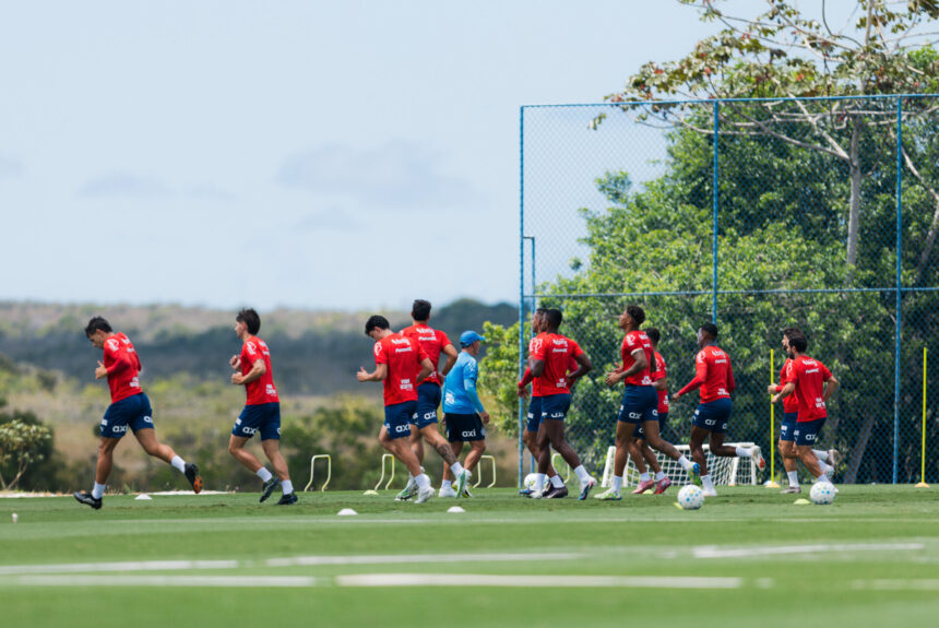 Bahia realiza mais um dia de atividades em preparação para enfrentar o Palmeiras