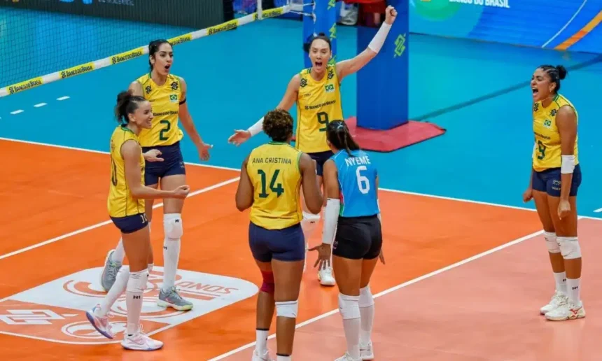 Brasil vence o Sul-Americano de Vôlei feminino e garante vaga nos Jogos de Los Angeles em 2028